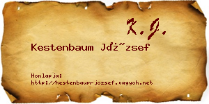 Kestenbaum József névjegykártya