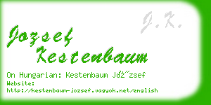 jozsef kestenbaum business card